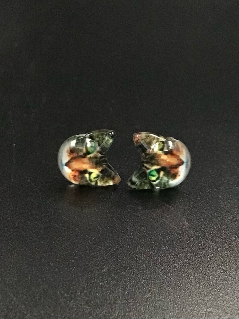 Tabby Cat Stud Earrings